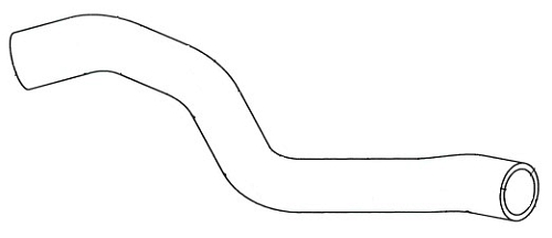 Патрубок охл. для а/м VW Polo Sedan (10-)/Skoda Rapid (12-) 1.6i MT [СFNA] верх. (EPDM, 1 шт.)