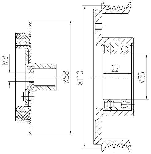 Муфта срывная для компрессора кондиционера LCAC 2112 LUZAR