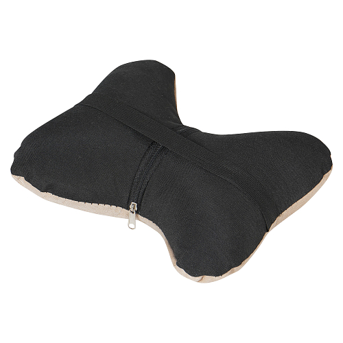 Подушка-косточка на подгол. "Алькантара", ткань, 1 шт., бежевая