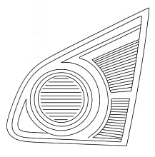 Фонарь задний для автомобилей Nissan Qashqai J10 (06-) дорестайлинг, внутренний, правый