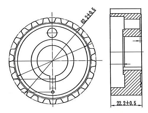 Шкив ГРМ для автомобилей Лада 2108 коленвала