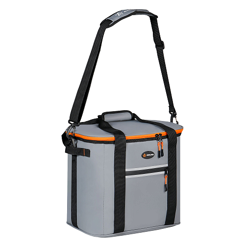 Сумка-холодильник (термосумка)"Пикник", 23л, 32*30*24см, водонепр.,серая
