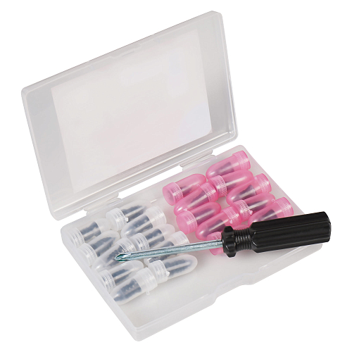 Ремкомплект для б/к шин в кейсе (саморезы прорезиненные 20 шт., отвертка)