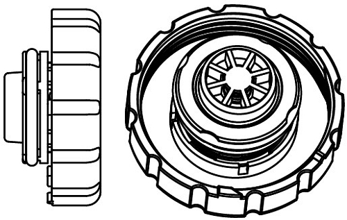 Крышка (пробка) расширительного бачка для а/м Mercedes-Benz E (W212) (09-)/C (W204) (06-) 1.4bar