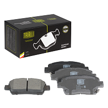 Колодки тормозные дисковые передние для автомобилей Toyota Corolla (01-) / Yaris (99-) / BYD F3 (05-) с тормозной системой Akebono