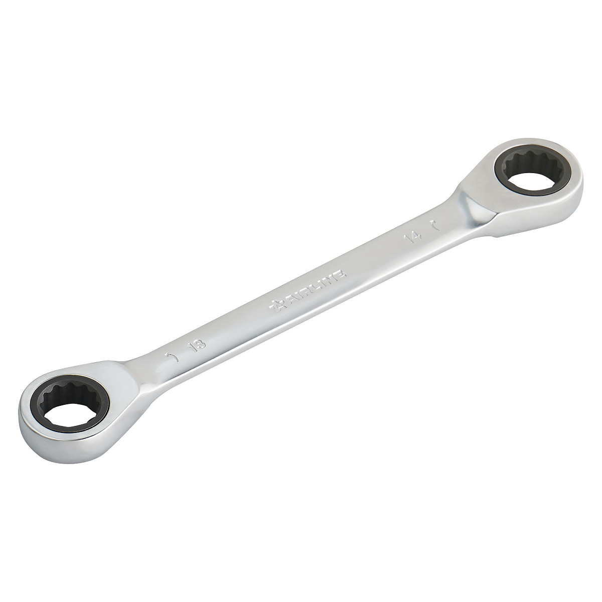 Ключ накидной трещоточный 13х14мм PRO, пласт.подвес