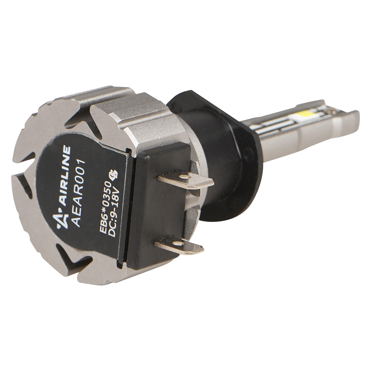 Лампa светодиодная H1 STANDARD, 17Вт, 4000Лм (2000Лм x 2), 6000К (Белый), 12В, комплект 2 шт. МП-серия