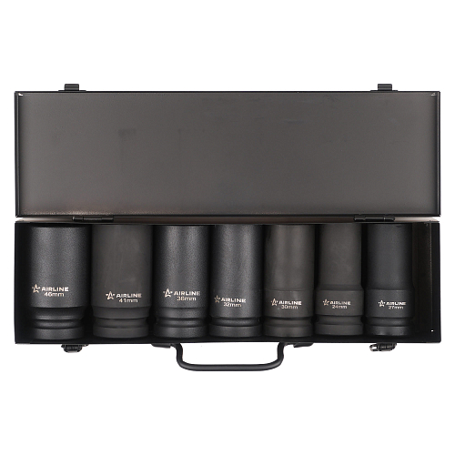 Набор головок ударных 1"DR L=110мм, 7пр. (24-46мм) металл.кейс