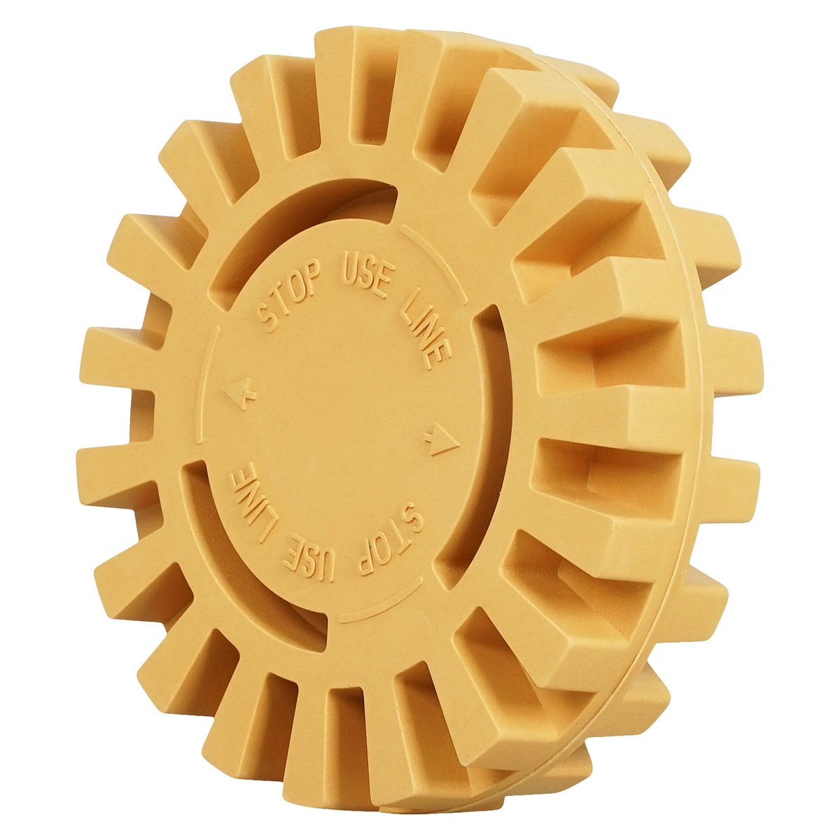 Диск зачистной для удаления скотча на шуруповерт, 100 мм, ребристый, с адаптером