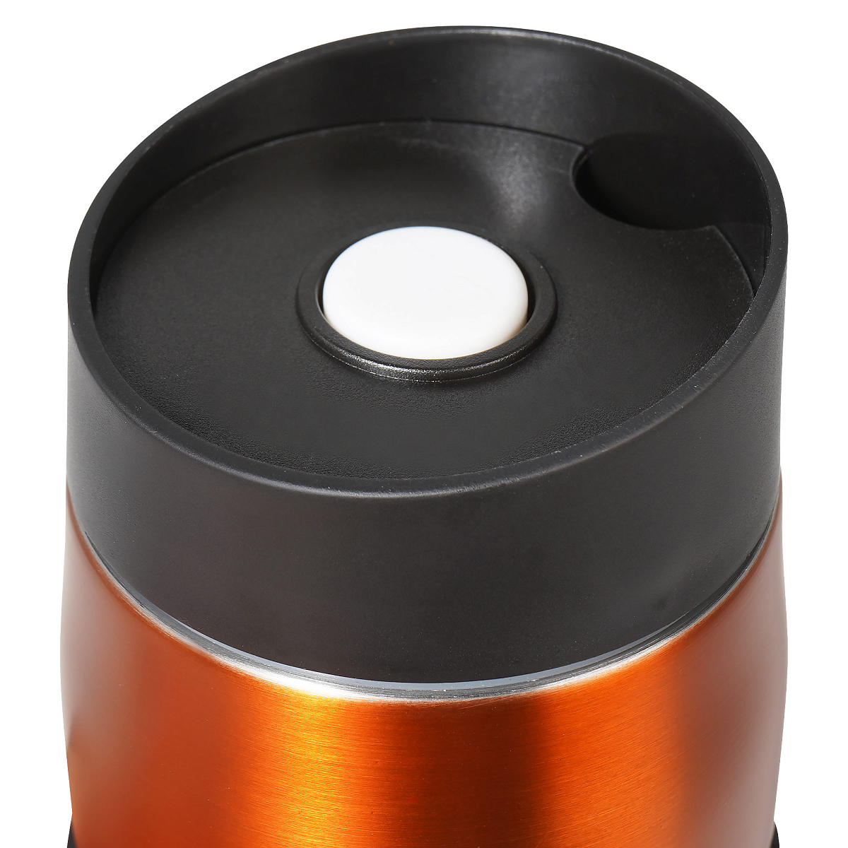 Термокружка с клапаном, 380 мл., оранжевая