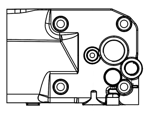 Головка блока воздушного компрессора для автомобилей Mercedes-Benz Actros MP2/MP3 (03-) [OM 541]
