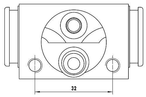 Цилиндр тормозной для автомобилей Suzuki Swift (11-) задний левый/правый d=19мм