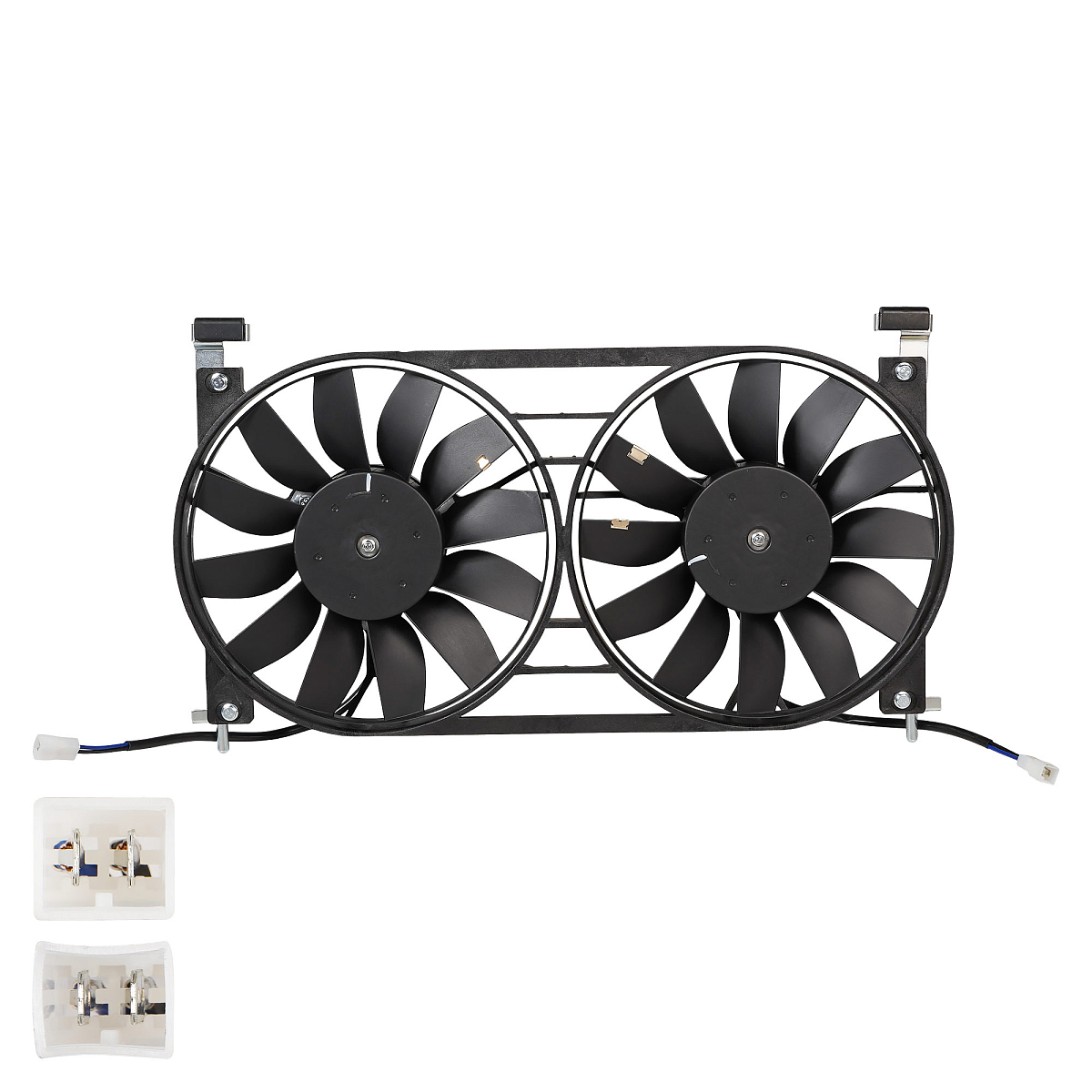 Электровентилятор охлаждения для автомобилей Лада 21213 21214 Нива (с кожухом) (2 вент.) (тип Валее)