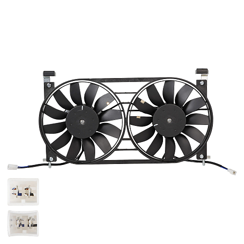 Электровентилятор охлаждения для автомобилей Лада 21213 21214 Нива (с кожухом) (2 вент.) (тип Валее)