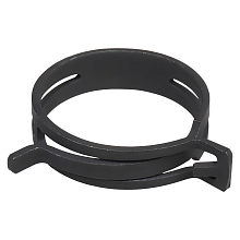 Хомут пружинный 46 (40,5-48,5/12мм), мин.44,5мм, самозажимной, хром-цинк(dacromet),черный