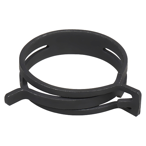 Хомут пружинный 46 (40,5-48,5/12мм), мин.44,5мм, самозажимной, хром-цинк(dacromet),черный