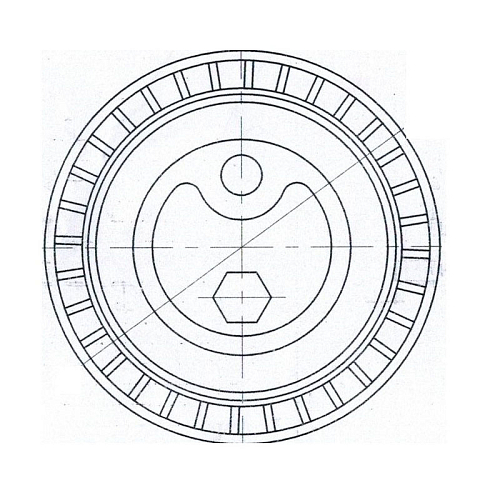 Ролик приводного ремня для автомобилей BMW 3 (E36) (90-)/5 (E34) (87-) 1.6i/1.8i/2.5i/3.2i (натяжной)