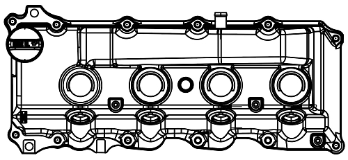 Крышка клапанная для а/м Toyota LC Prado (09-)/Hilux (05-) 2.5d/3.0d