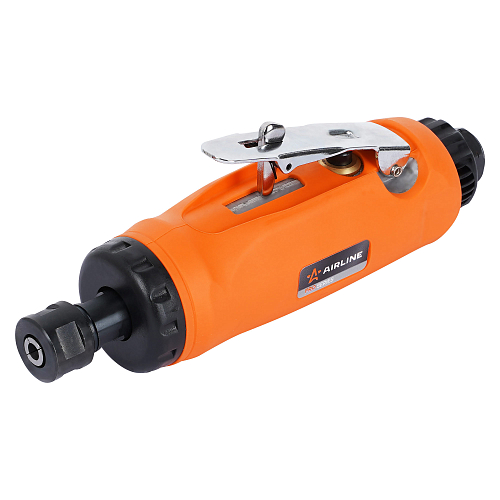 Машинка шлифовальная пневматическая 180мм, 22000об/мин PRO прямая с оснасткой 17пр. кейс