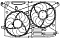 Электровентилятор охлаждения для автомобилей Ford Mondeo V (15-) (2 вент.) (с кожухом)