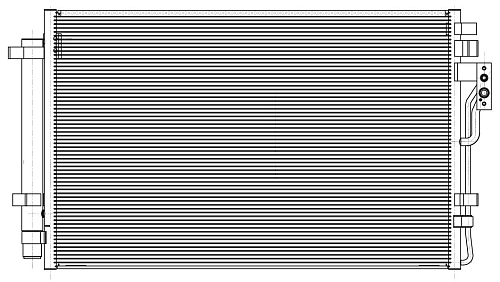 Радиатор кондиционера для автомобилей Sorento (09-) 2.4i/3.5i