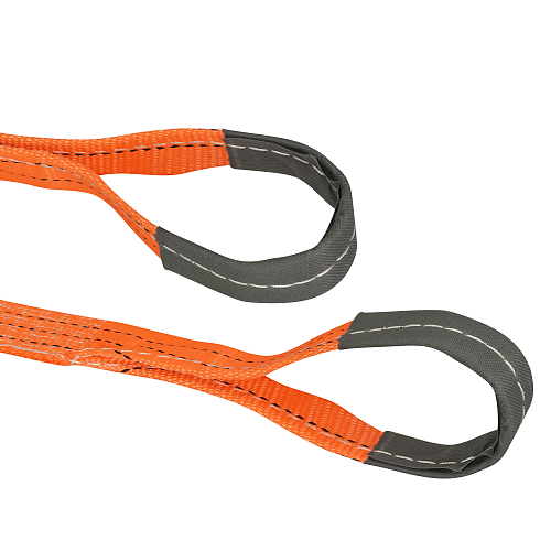 Трос буксировочный (лента) 8 т, 5 м, 2 металл. шакла