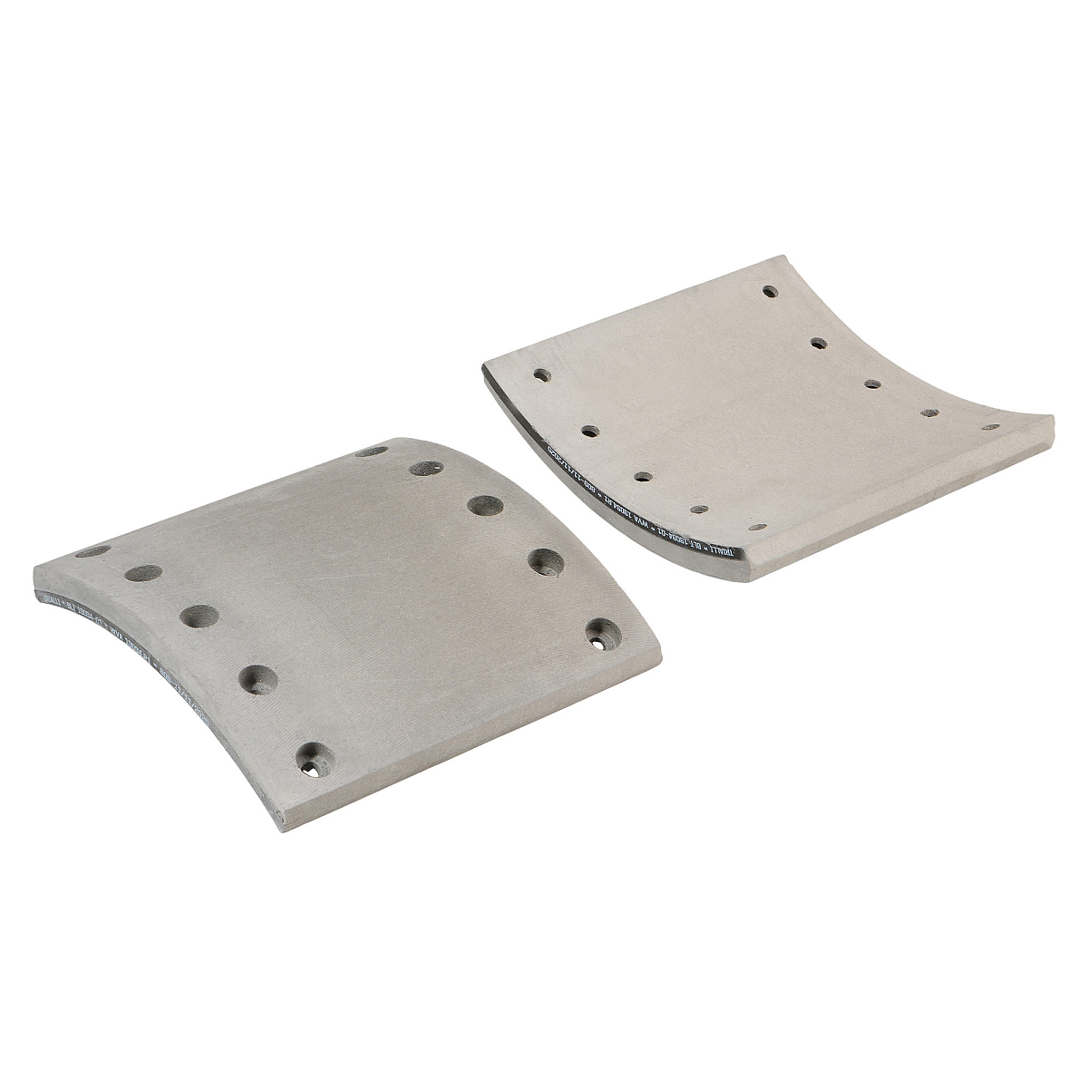 Накладка тормозной колодки для прицепов BPW/SAF (WVA 19094) ремкомплект 8 шт. R1 с заклёпками