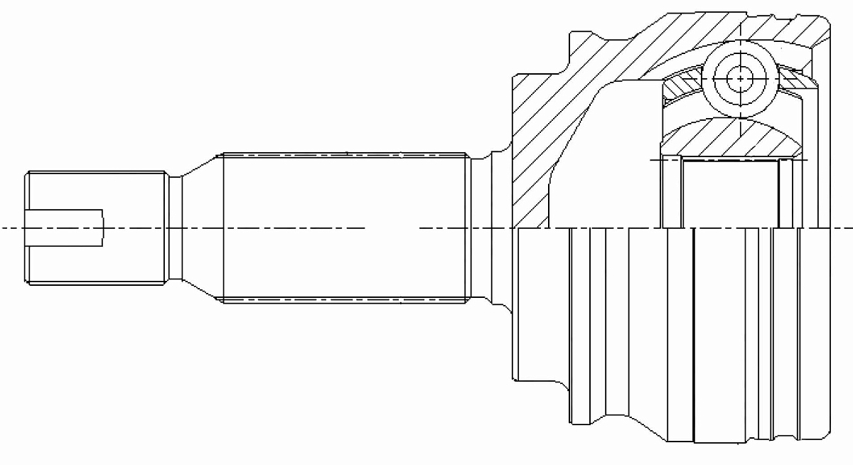 ШРУС наружный для автомобилей Mitsubishi Lancer X (07-) 1.6i MT