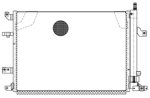 Радиатор кондиционера для автомобилей Volvo S60 (00-)/S80 (98-)