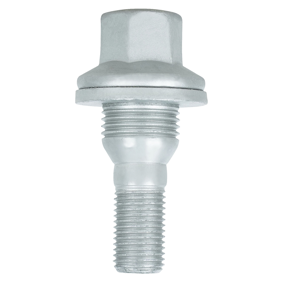 Болт колесный M12x1,25x19x58, конус с шайбой, ключ 17, дакромет, 1 шт для Peugeot/Citroen