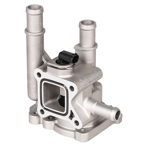 Корпус термостата для автомобилей Opel Astra J (10-)/Chevrolet Cruze (09-)/Aveo T300 (11-) (алюминиевый)