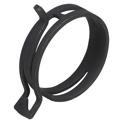 Хомут пружинный 46 (40,5-48,5/12мм), мин.44,5мм, самозажимной, хром-цинк(dacromet),черный