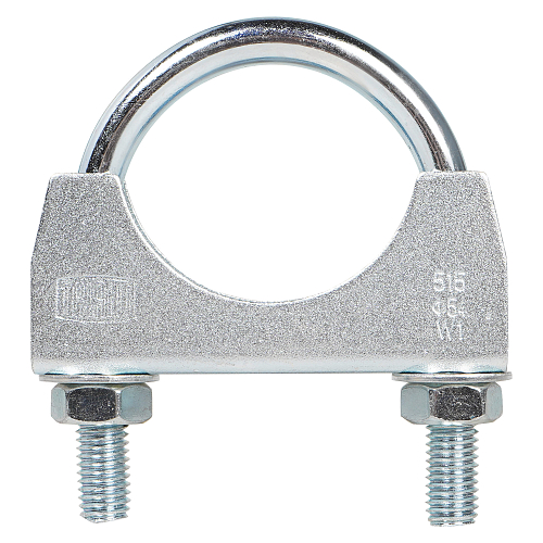 Хомут глушителя U-образный D=54 мм (стремянка) (оцинкованная сталь)