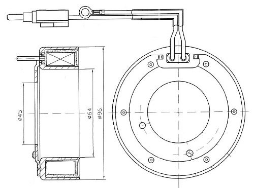 Катушка электромагнитная компрессора кондиционера для автомобилей Лада Largus (12-)/Renault Logan (08-)