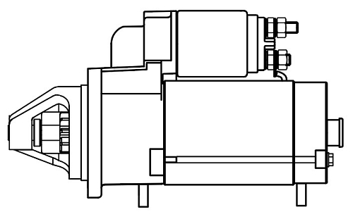 Стартер для автомобилей MAN TGL (04-) с дв. D0834/TGM (05-) с дв. D0836 24В 4кВт (10 зуб.)