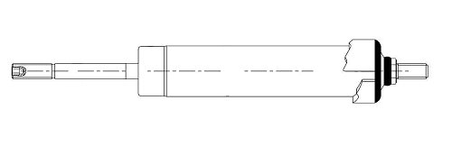 Амортизатор кабины для автомобилей Scania (95-) (205/310 12х90 12х25 I/I) (масляный) (аналог SACHS 313805)