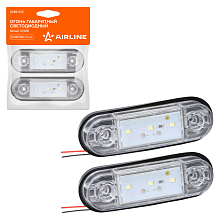 Огонь габаритный светодиодный, 12/24В, белый, комплект 2 шт.