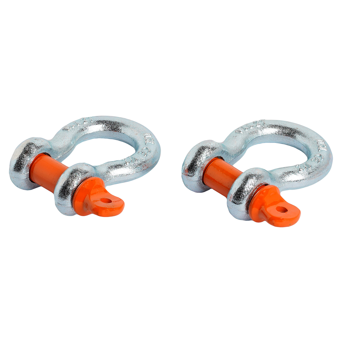 Шаклы буксировочные металлические 2 т / 8 т с сумкой, набор 2 шт.