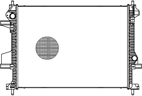 Радиатор охлаждения для автомобилей Tiggo 4 Pro (21-)/7 Pro (20-)/8 (18-)/8 Pro (21-)/Omoda C5 (22-)/Exeed LX (19-)