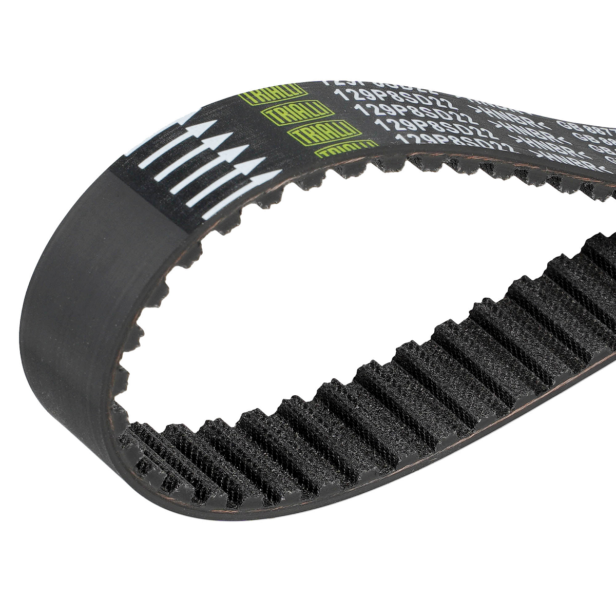 Ремень ГРМ для автомобилей Fiat Albea (03-)/Doblo (05-)/Panda (12-) 1.1i/1.2i/1.4i (129*22) (HNBR стекловолокно)