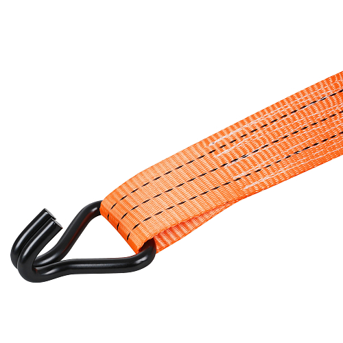 Ремень крепления автовозный с храповиком и резиновыми вставками 4 т, 3 м