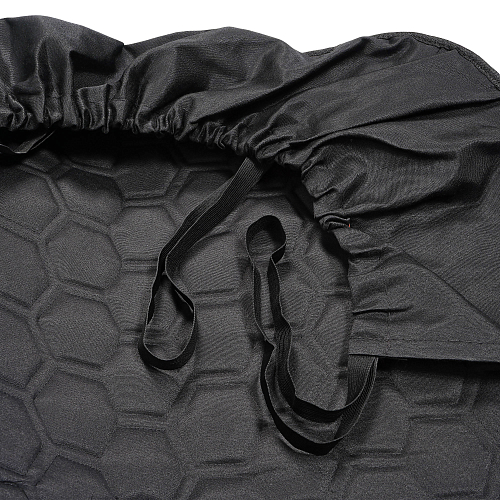 Накидка "Алькантара", задняя (3 предмета), экокожа с перфорацией, серая