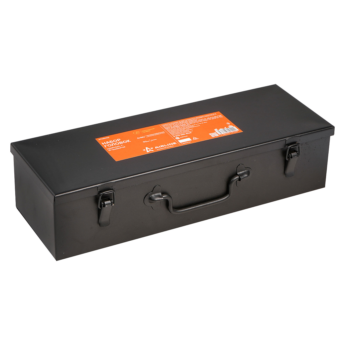 Набор головок ударных 1"DR L=90мм, 14пр. (22-60мм) металл.кейс