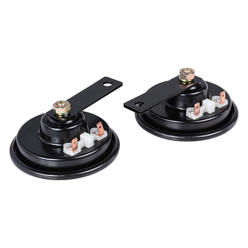 Сигнал звуковой дисковый 100мм 335/400Гц 110дБ 12В LOW/HIGH, кмпл. 2 шт.