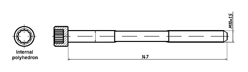 Болты ГБЦ для а/м Toyota Corolla (07-)/RAV4 (06-) 1.6i/1.8i/2.0i [1ZR; 2ZR; 3ZR] (10 шт.)