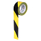 Лента сигнальная оградительная 50мм*200м, 30мкм, цвет чёрный/жёлтый