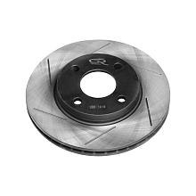 Диски тормозные высокоуглеродистый с технической выточкой и окраской передний правый для автомобилей Ford Fiesta (01-) d=258 4*108 (серия Carville Racing)