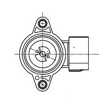 Датчик дроссельной заслонки для автомобилей Mitsubishi Lancer IX (03-)/Outlander I (03-) 1.3i/1.6i/2.0i