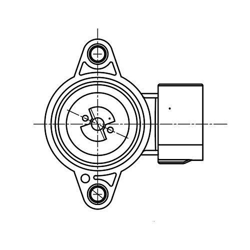 Датчик дроссельной заслонки для автомобилей Mitsubishi Lancer IX (03-)/Outlander I (03-) 1.3i/1.6i/2.0i