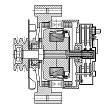 Генератор для автомобилей Howo/Sitrak/Shacman с двигателем WD615 Евро-2 55А